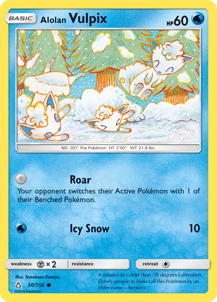 Alolan Vulpix, carta 30 de Ultra Prism