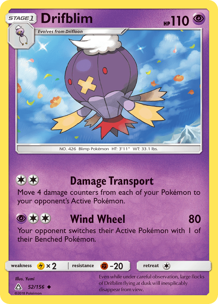 Drifblim, carta 52 de Ultra Prism