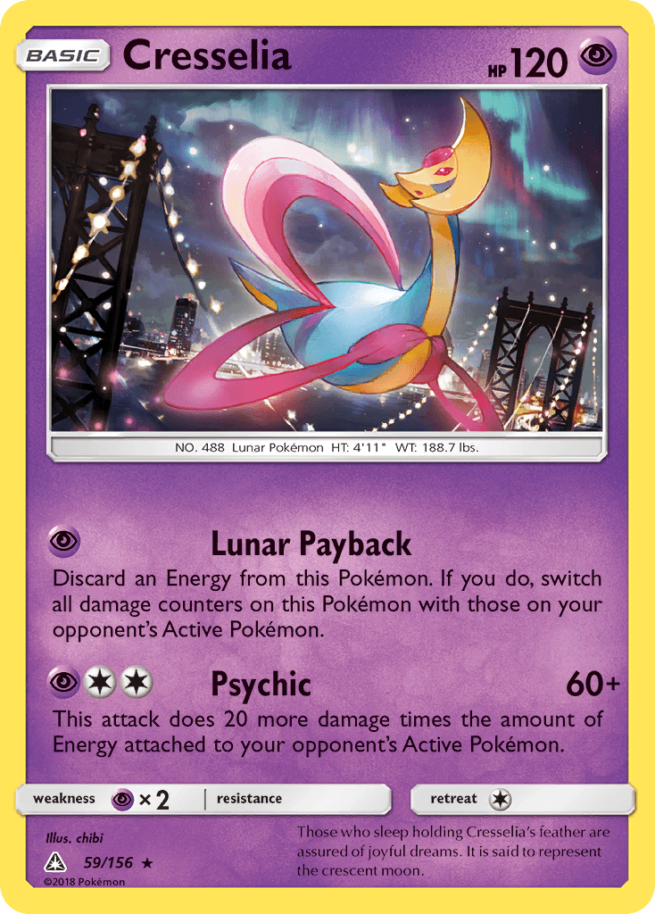 Cresselia, carta 59 de Ultra Prism