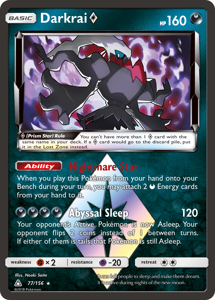 Darkrai ◇, carta 77 de Ultra Prism