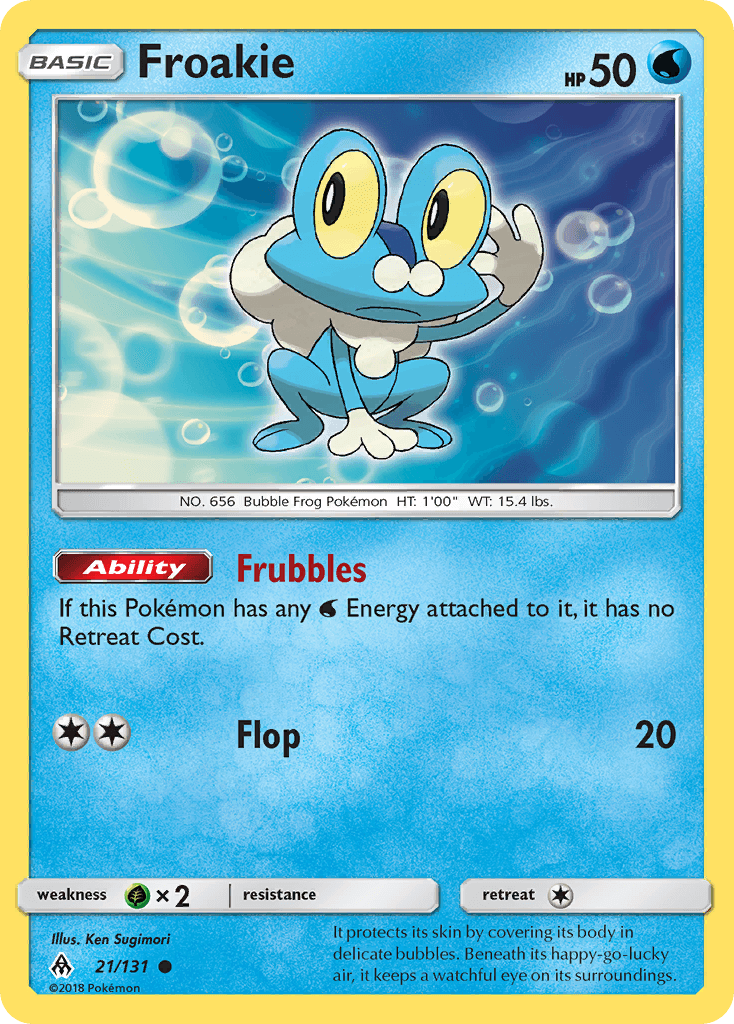 Froakie, carta 21 de Forbidden Light