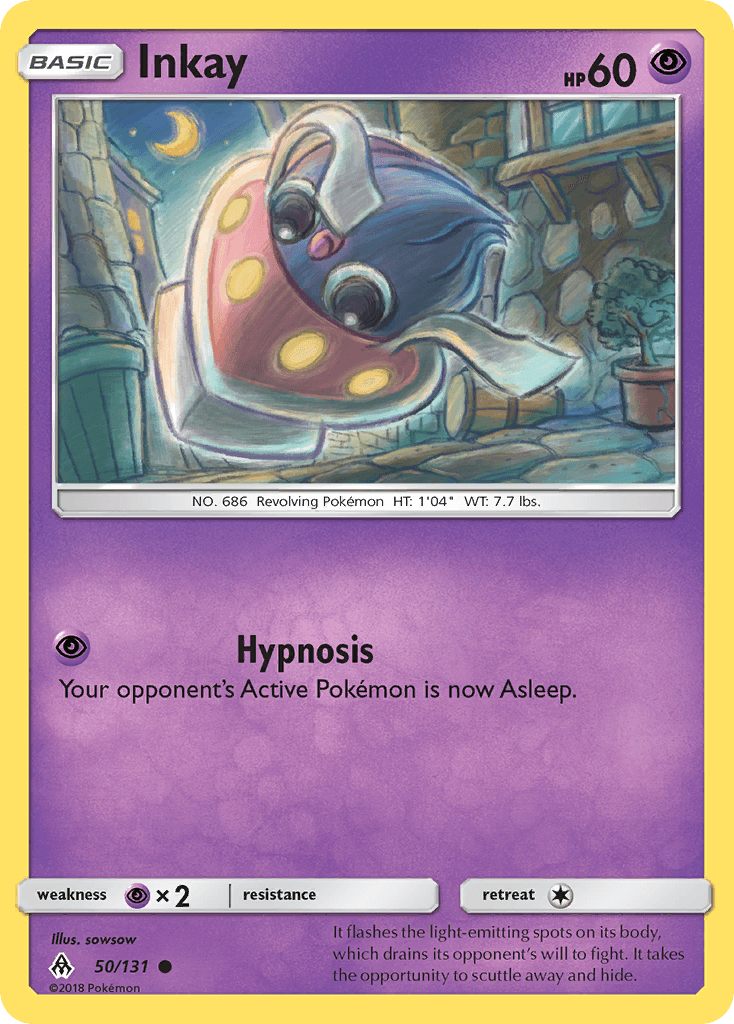 Inkay, carta 50 de Forbidden Light