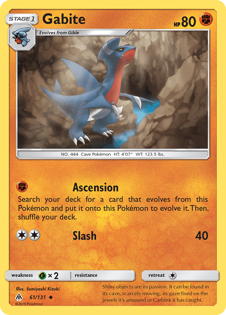 Gabite, carta 61 de Forbidden Light