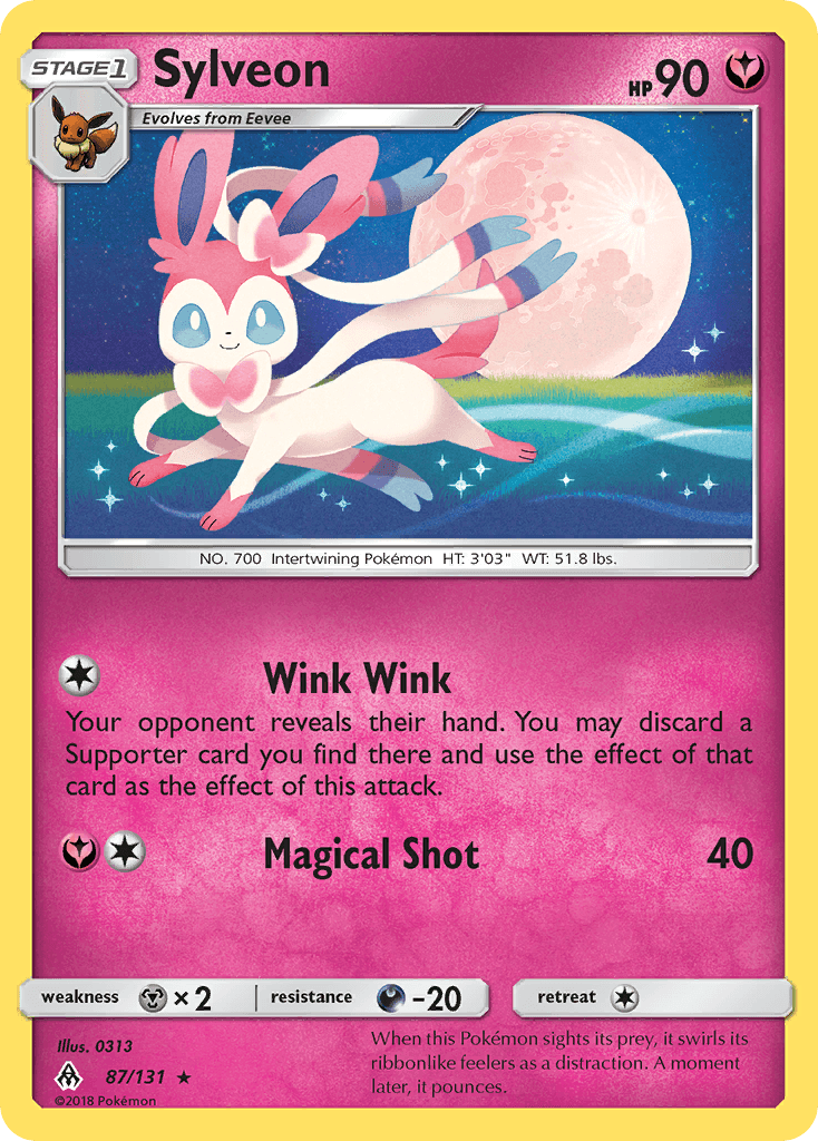 Sylveon, carta 87 de Forbidden Light