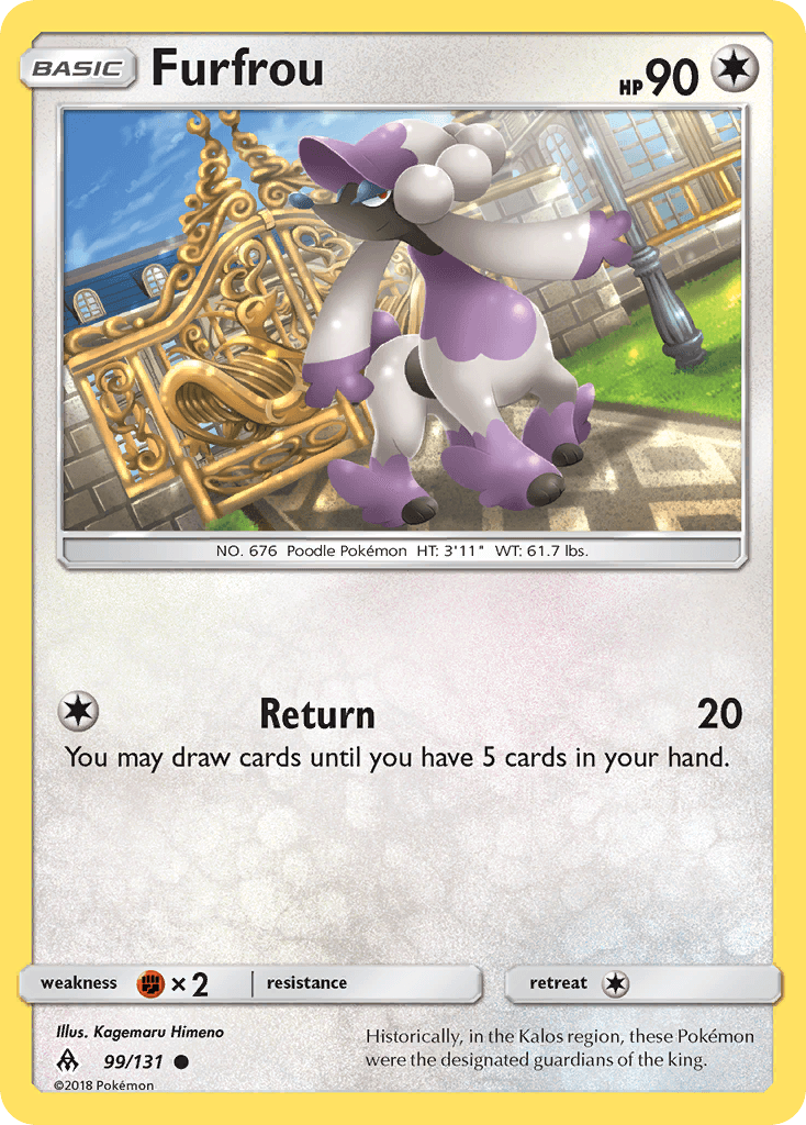 Furfrou, carta 99 de Forbidden Light