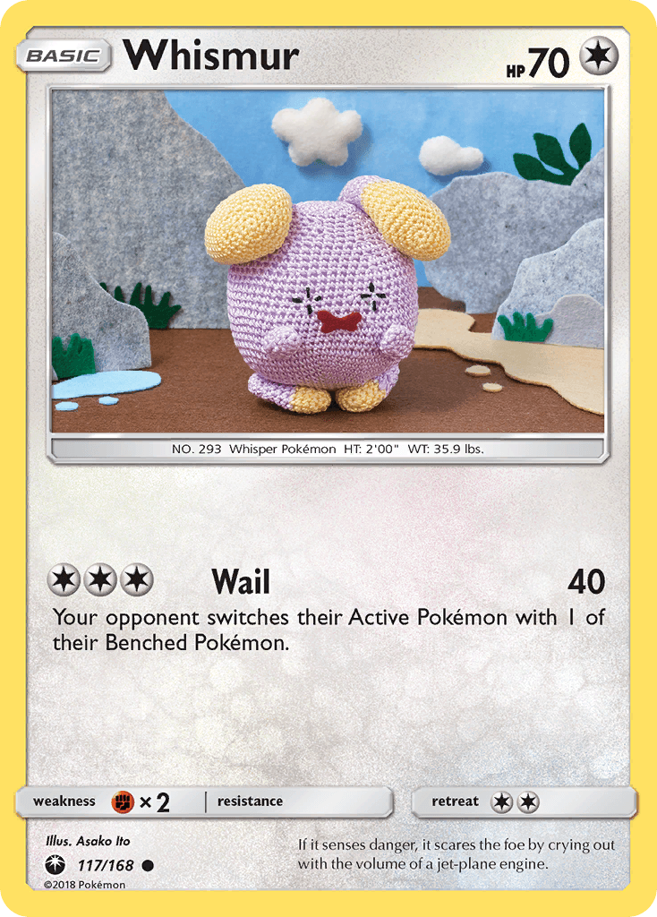 Whismur, carta 117 de Celestial Storm