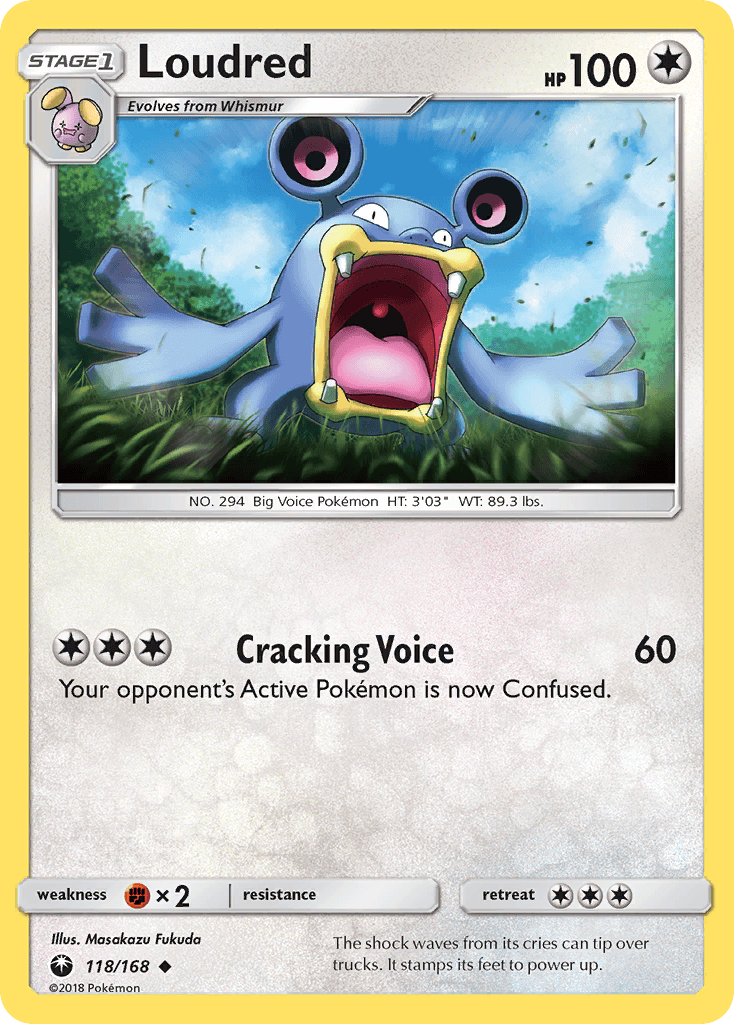 Loudred, carta 118 de Celestial Storm