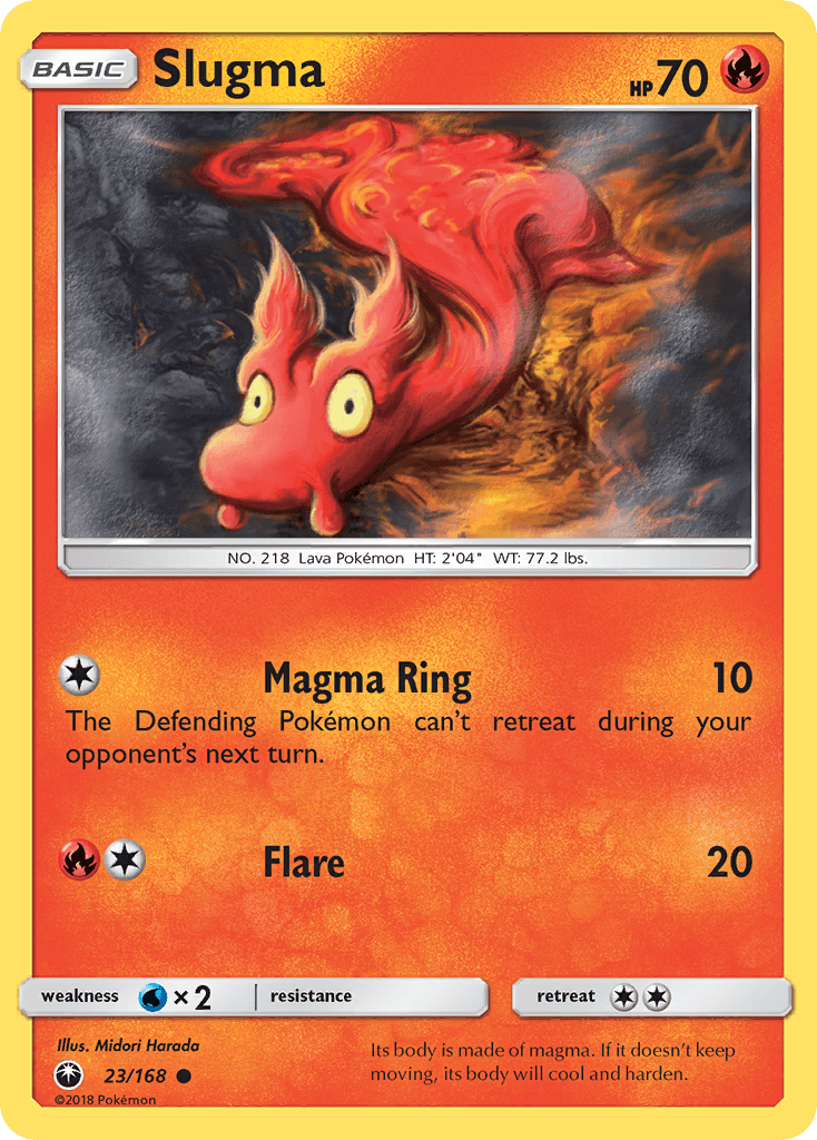 Slugma, carta 23 de Celestial Storm