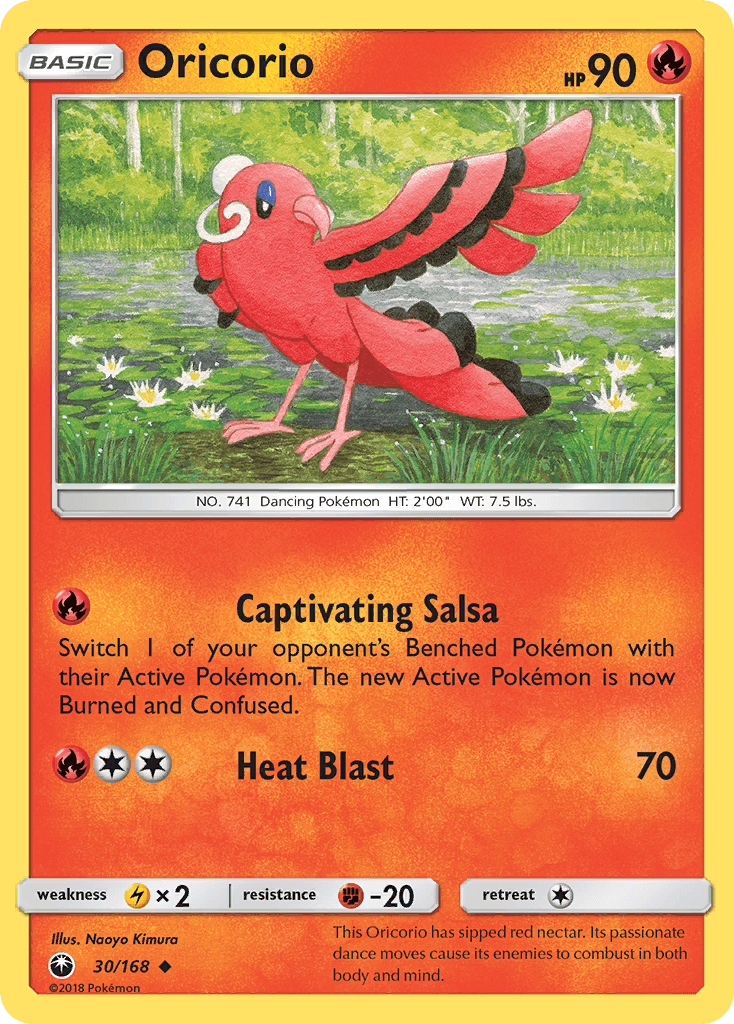 Oricorio, carta 30 de Celestial Storm