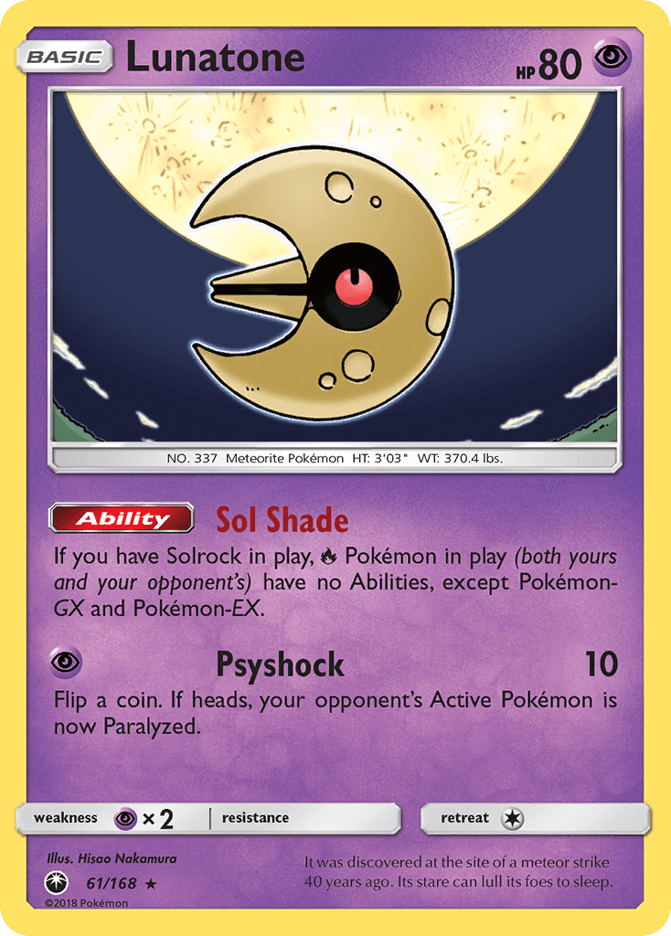 Lunatone, carta 61 de Celestial Storm