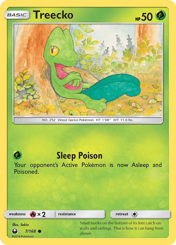 Treecko, carta 7 de Celestial Storm