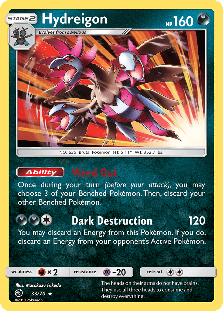 Hydreigon, carta 33 de Dragon Majesty
