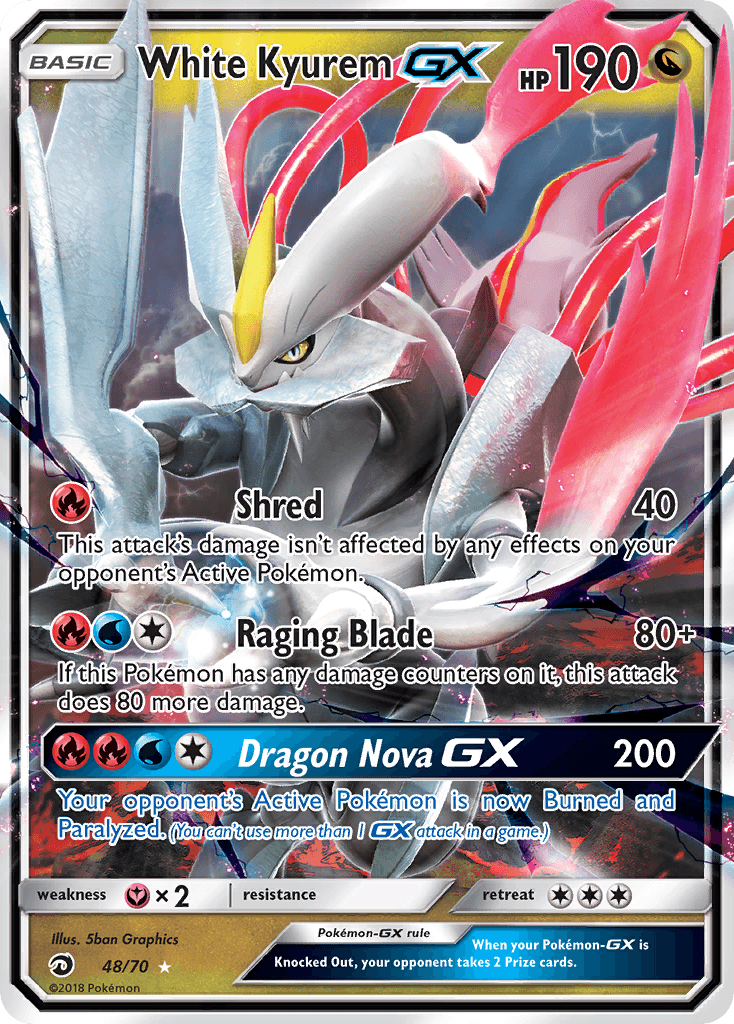 White Kyurem GX, carta 48 de Dragon Majesty