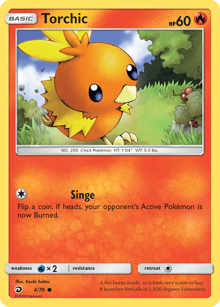 Torchic, carta 4 de Dragon Majesty
