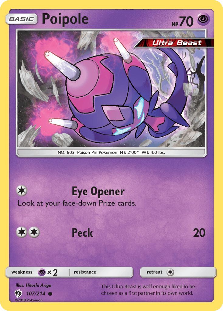 Poipole, carta 107 de Lost Thunder