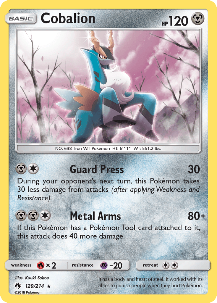 Cobalion, carta 129 de Lost Thunder