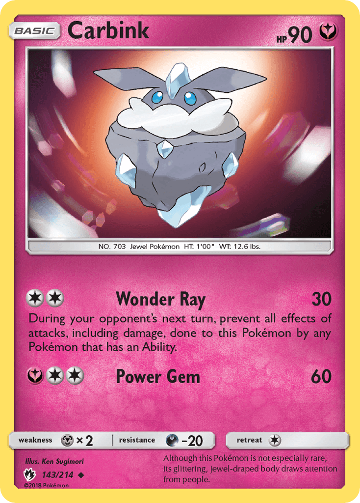Carbink, carta 143 de Lost Thunder