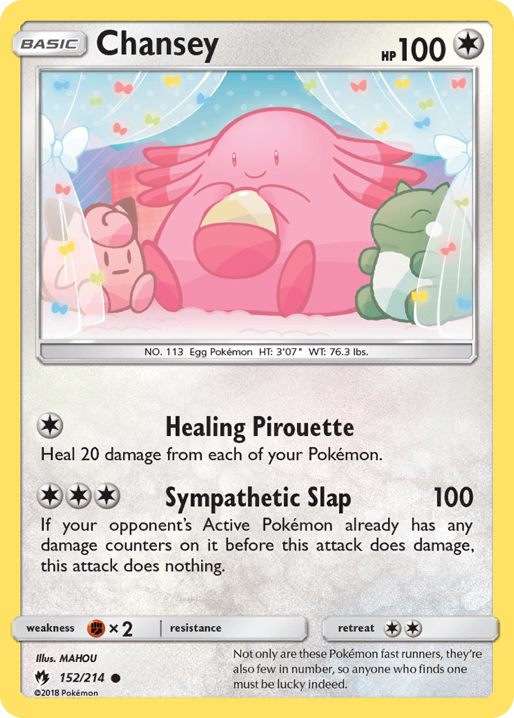 Chansey, carta 152 de Lost Thunder