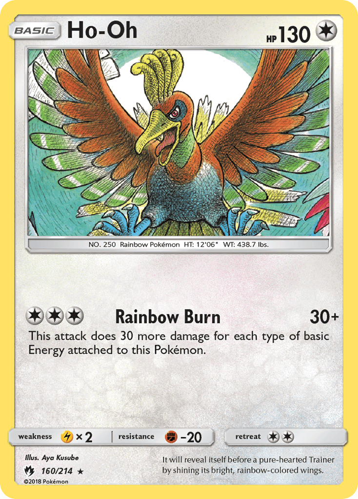 Ho-Oh, carta 160 de Lost Thunder