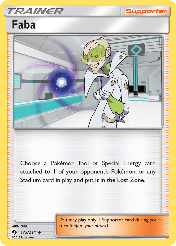 Faba, carta 173 de Lost Thunder