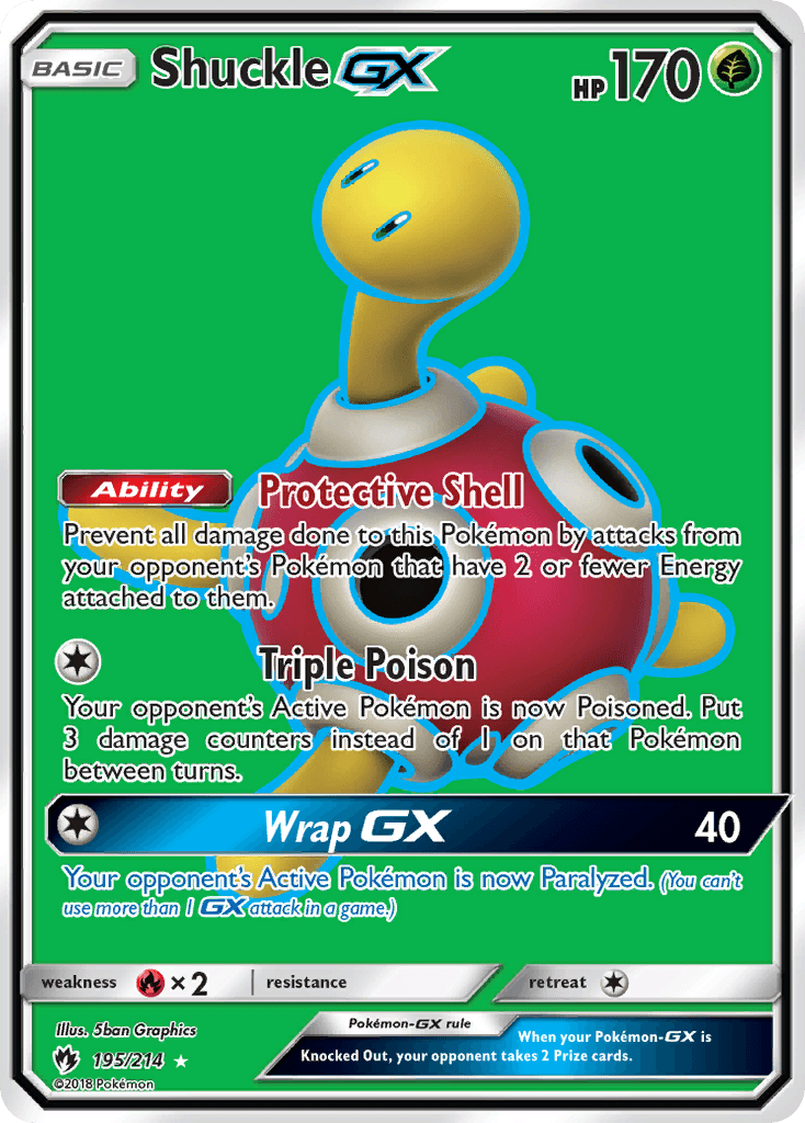 Shuckle GX, carta 195 de Lost Thunder