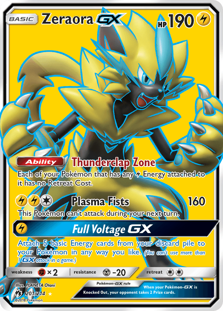 Zeraora GX, carta 201 de Lost Thunder