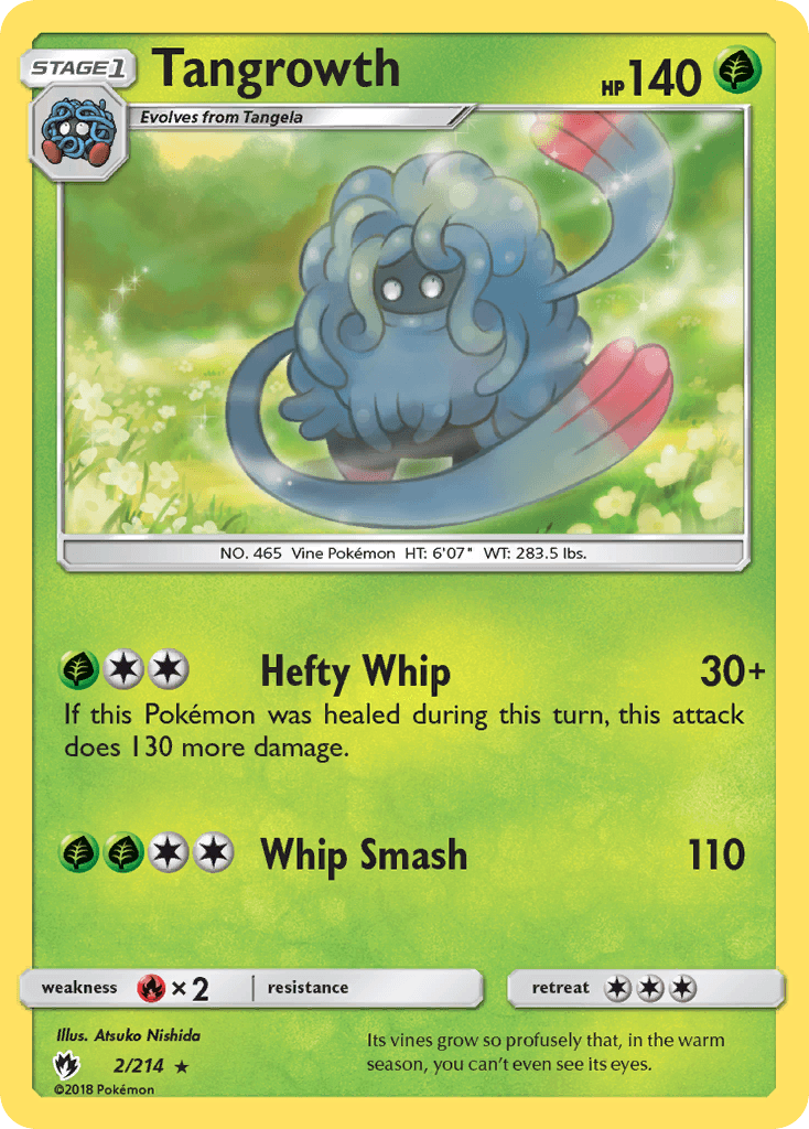 Tangrowth, carta 2 de Lost Thunder