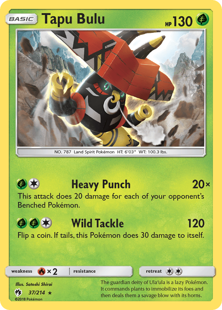 Tapu Bulu, carta 37 de Lost Thunder