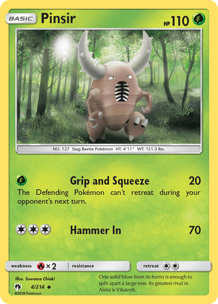 Pinsir, carta 4 de Lost Thunder