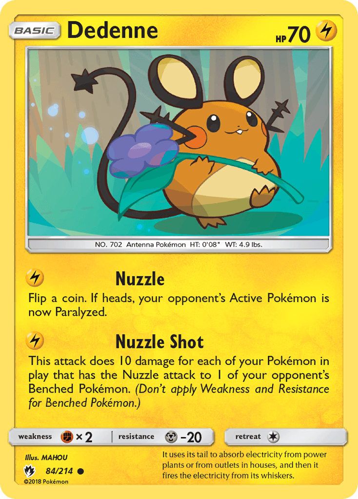 Dedenne, carta 84 de Lost Thunder