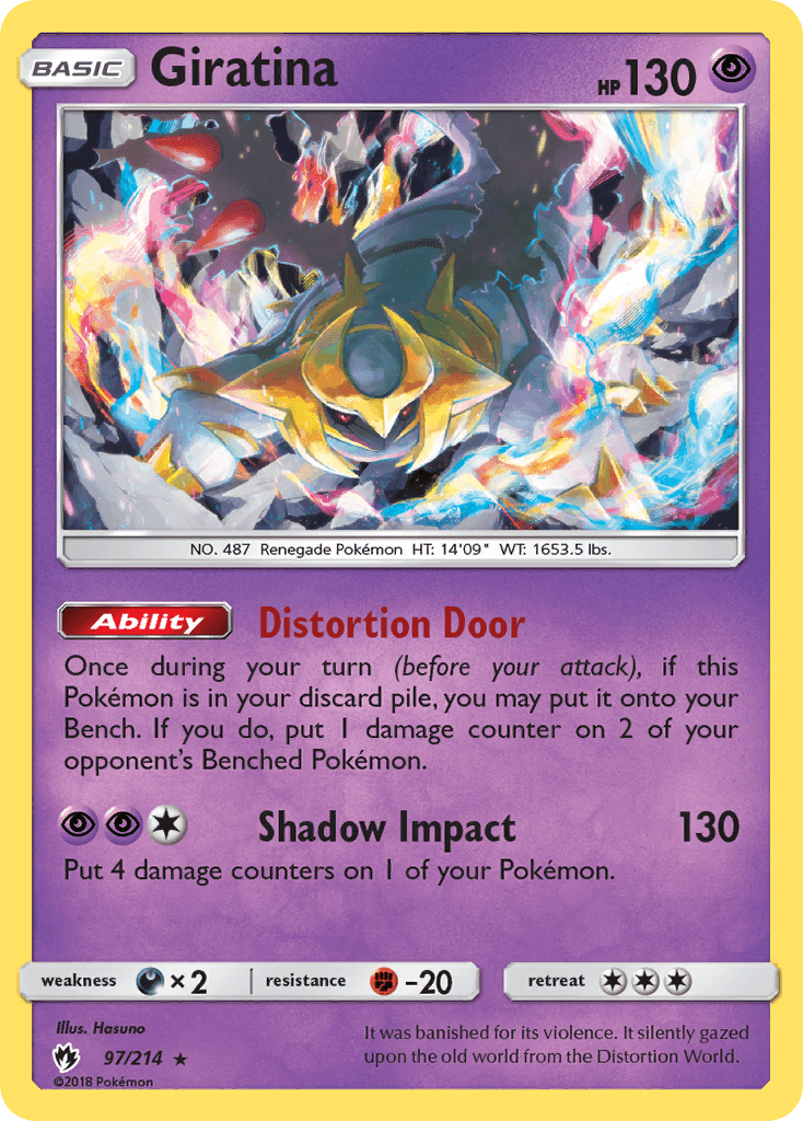 Giratina, carta 97 de Lost Thunder