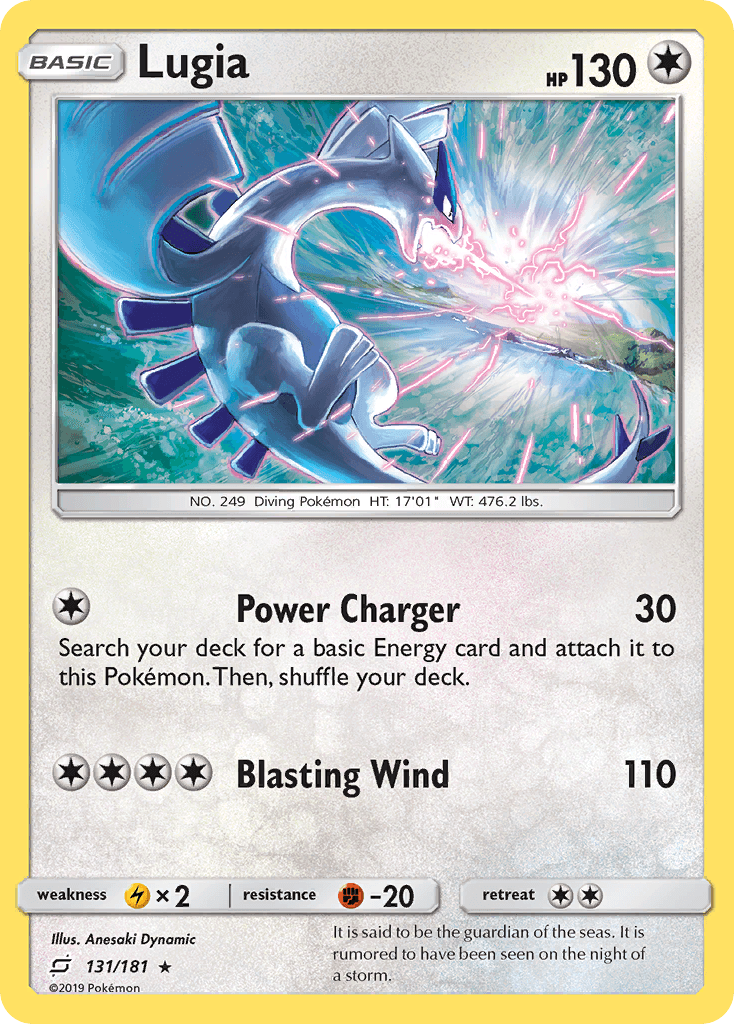 Lugia, carta 131 de Team Up