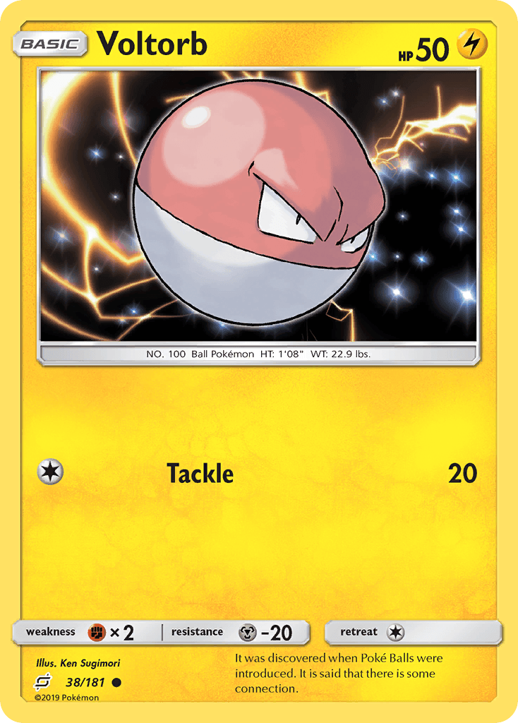 Voltorb, carta 38 de Team Up