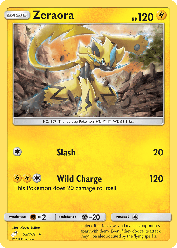 Zeraora, carta 52 de Team Up