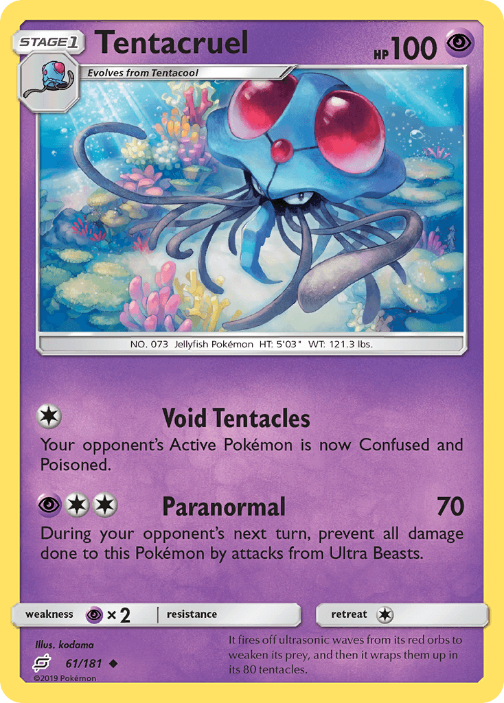 Tentacruel, carta 61 de Team Up