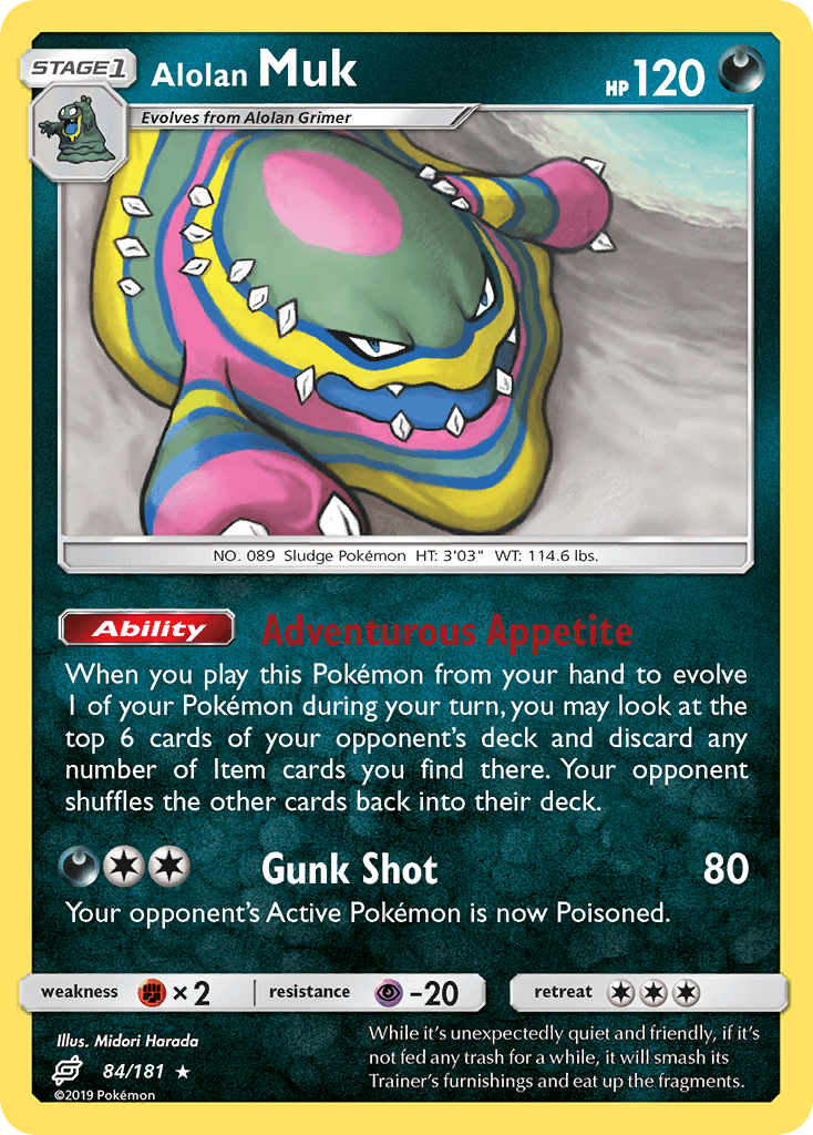 Alolan Muk, carta 84 de Team Up