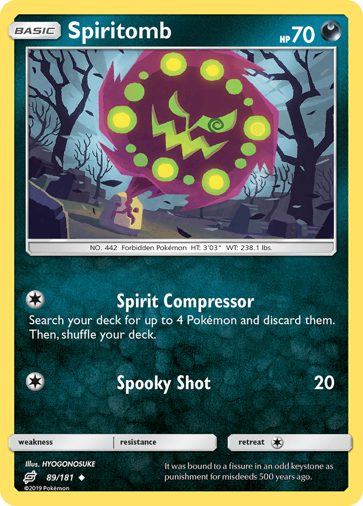 Spiritomb, carta 89 de Team Up