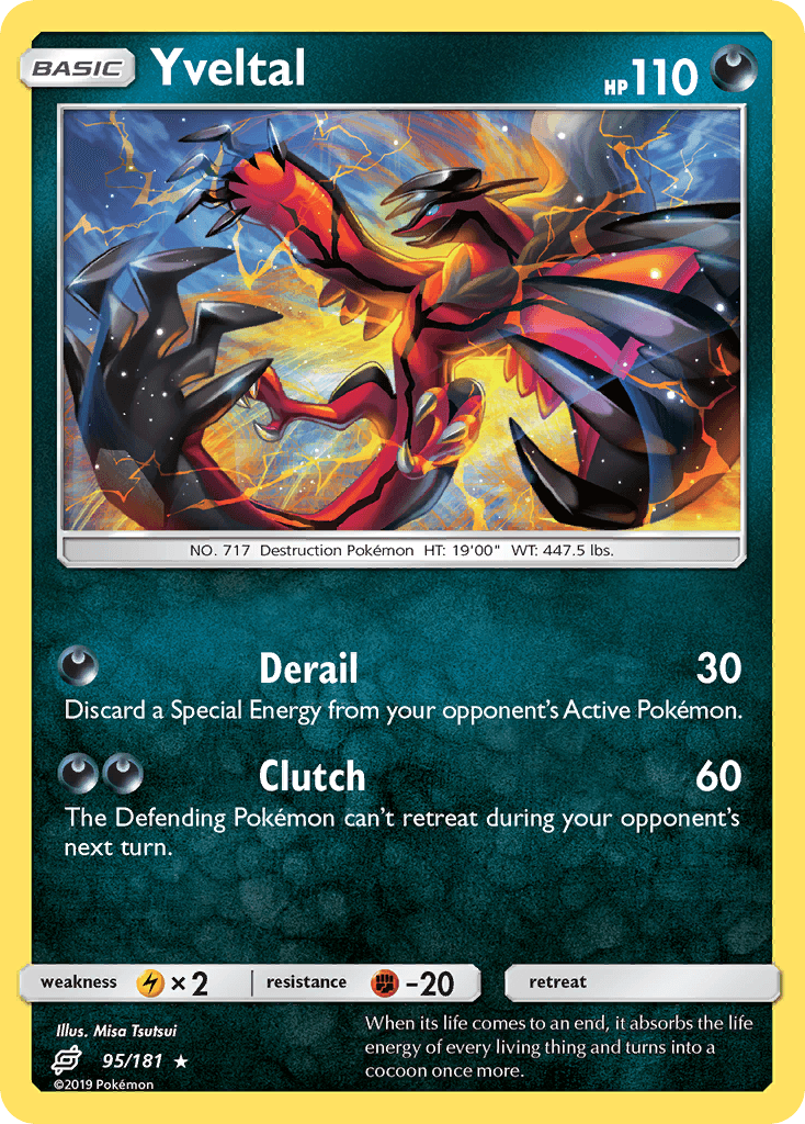Yveltal, carta 95 de Team Up