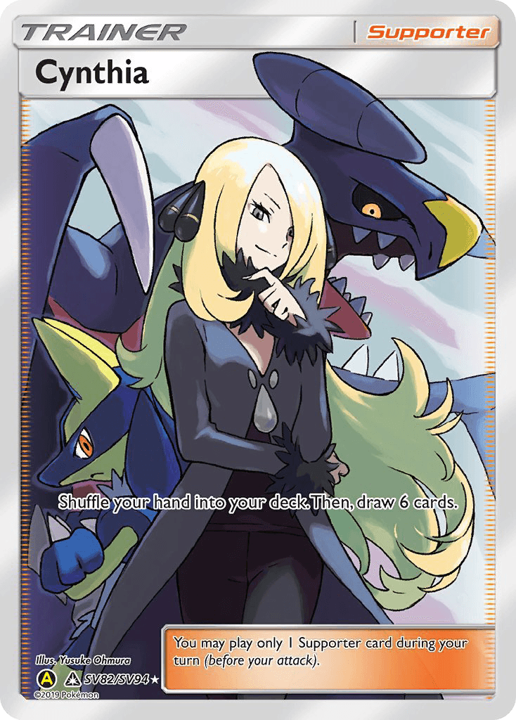 Cynthia, carta SV82 de Hidden Fates Shiny Vault