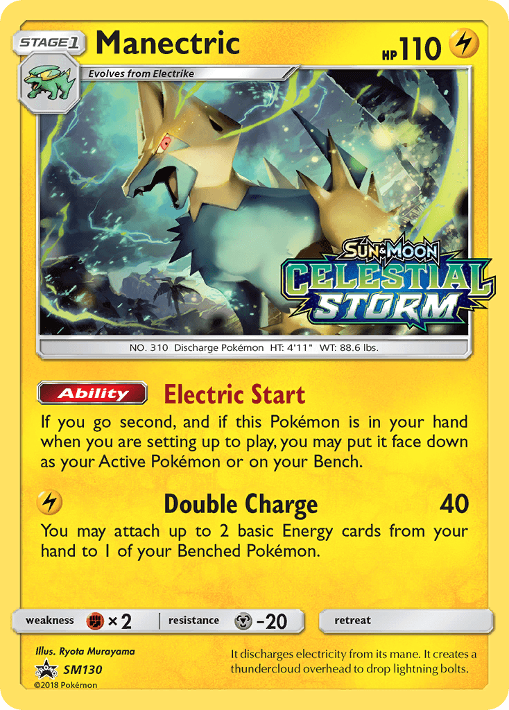 Manectric, carta SM130 de SM Black Star Promos
