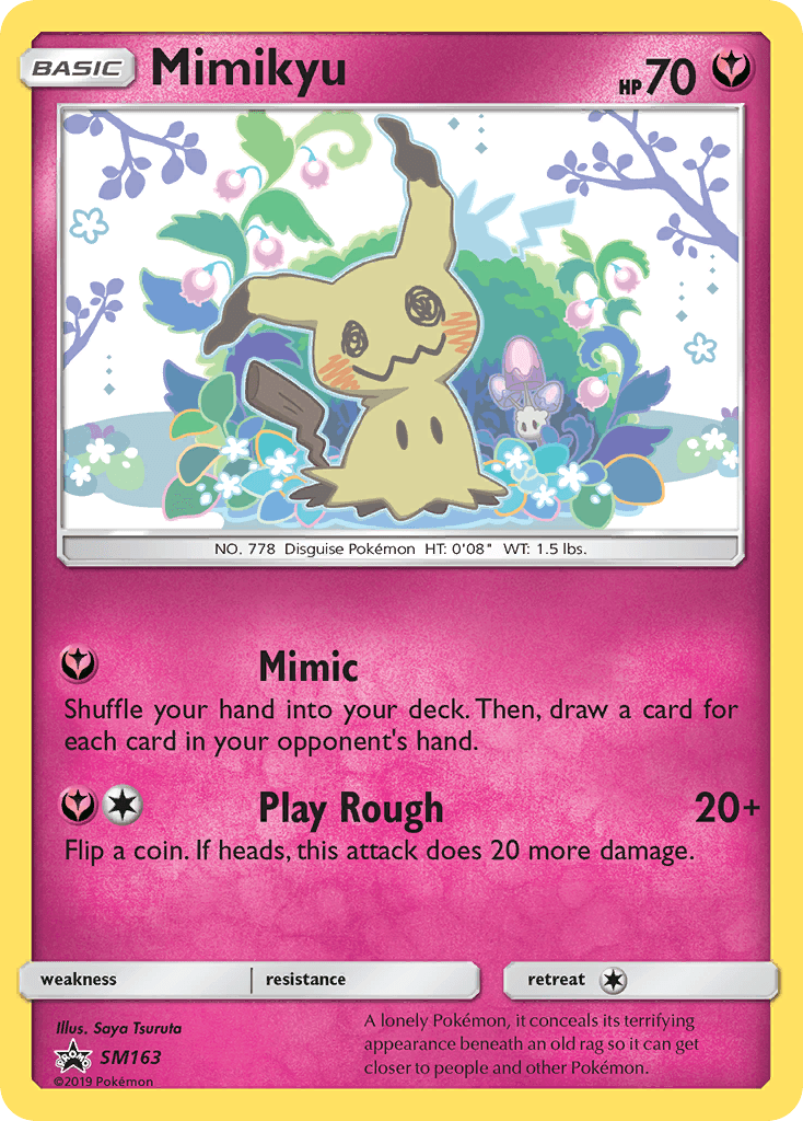 Mimikyu, carta SM163 de SM Black Star Promos