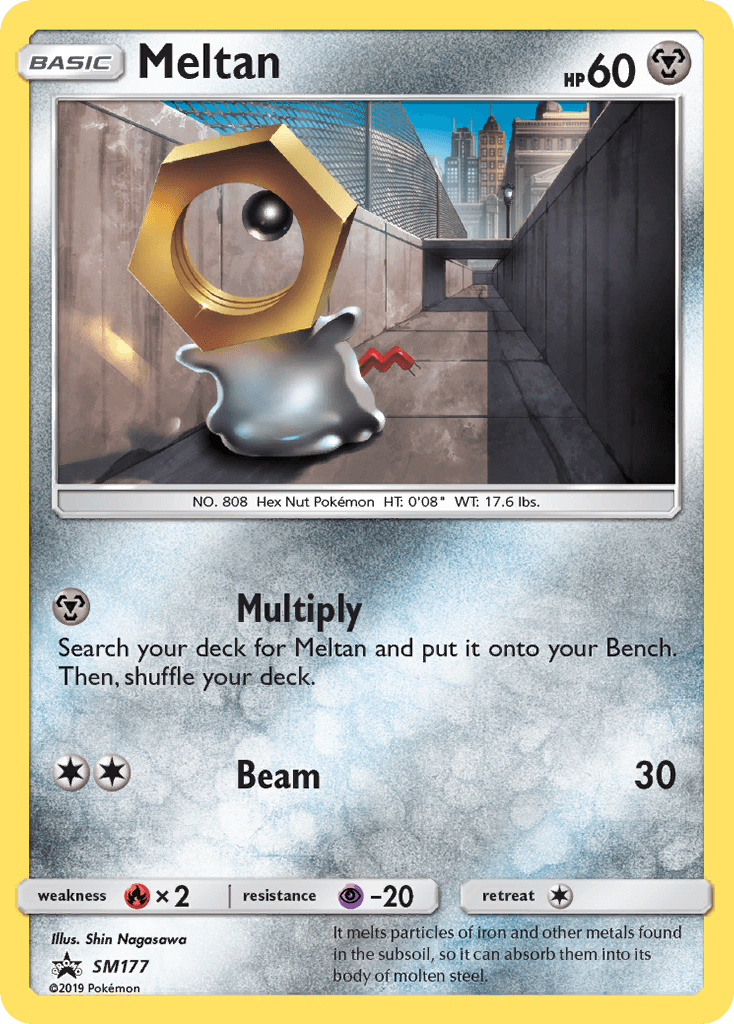 Meltan, carta SM177 de SM Black Star Promos