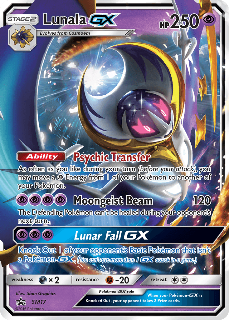 Lunala GX, carta SM17 de SM Black Star Promos