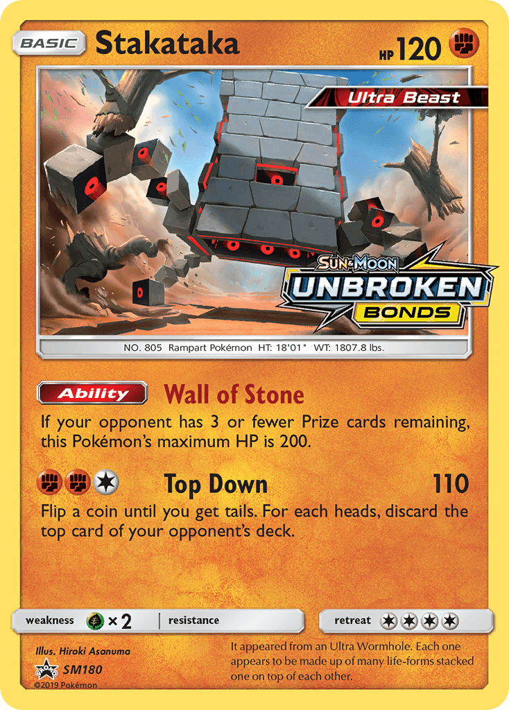Stakataka, carta SM180 de SM Black Star Promos