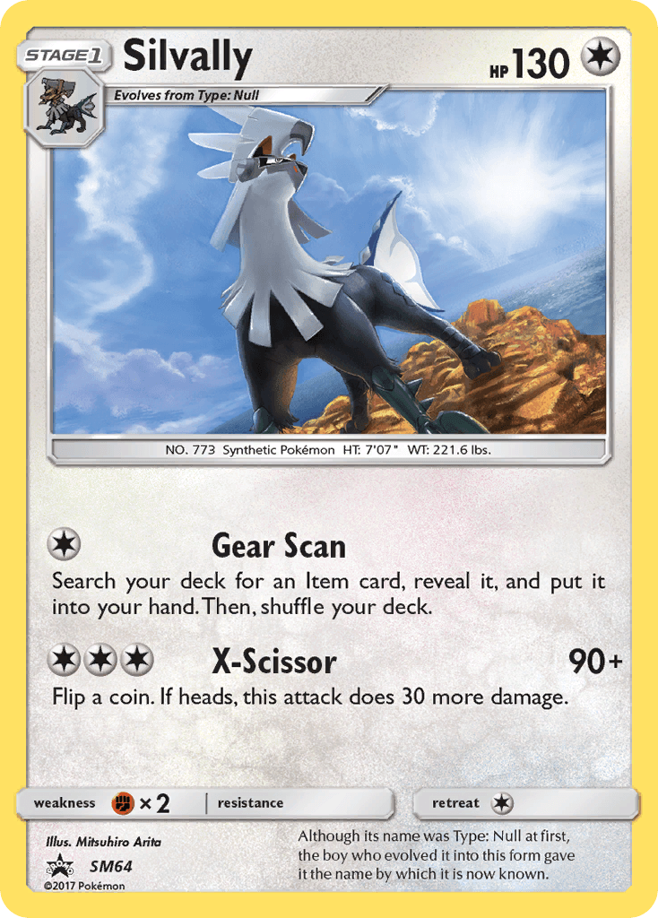 Silvally, carta SM64 de SM Black Star Promos