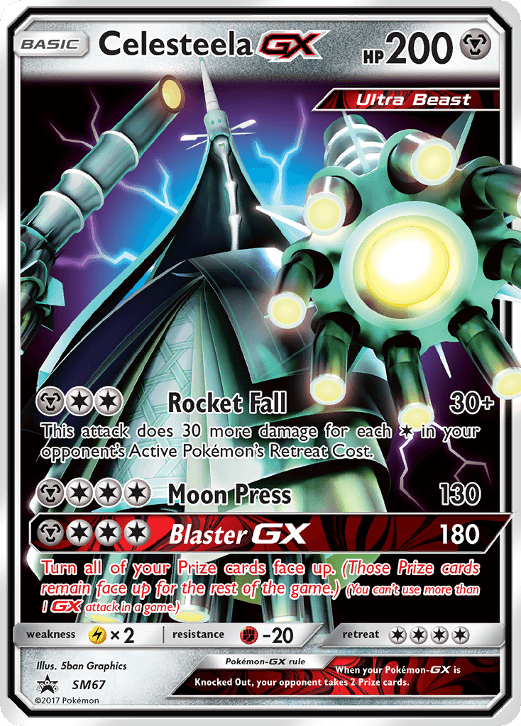 Celesteela GX, carta SM67 de SM Black Star Promos