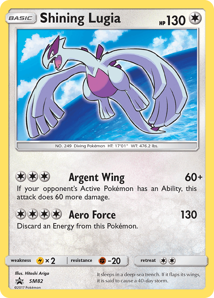 Shining Lugia, carta SM82 de SM Black Star Promos