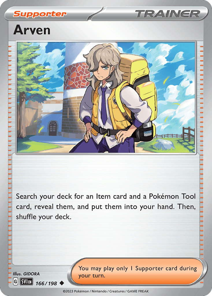 Arven, carta 166 de Scarlet & Violet