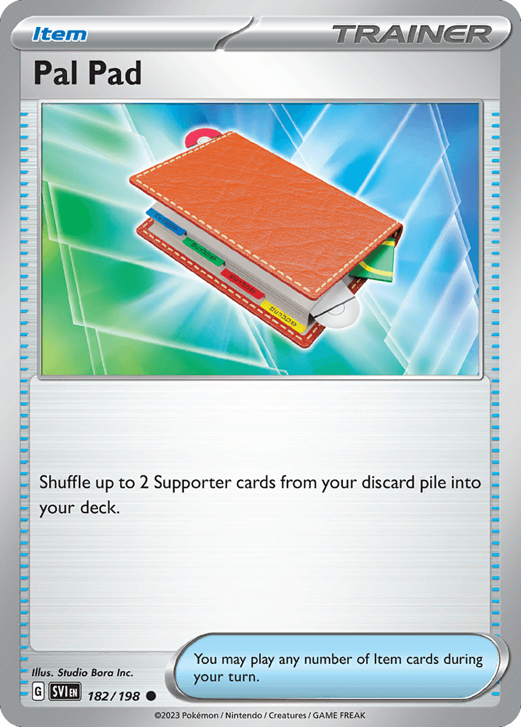 Pal Pad, carta 182 de Scarlet & Violet