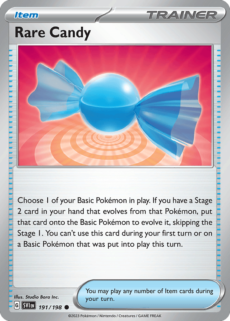 Rare Candy, carta 191 de Scarlet & Violet